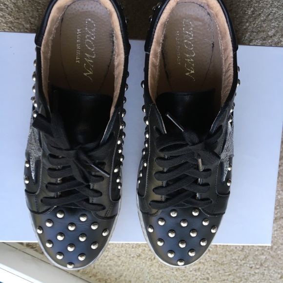 Crown Leather Distressed Sneakers Size Euro 38 - Picture 7 of 7